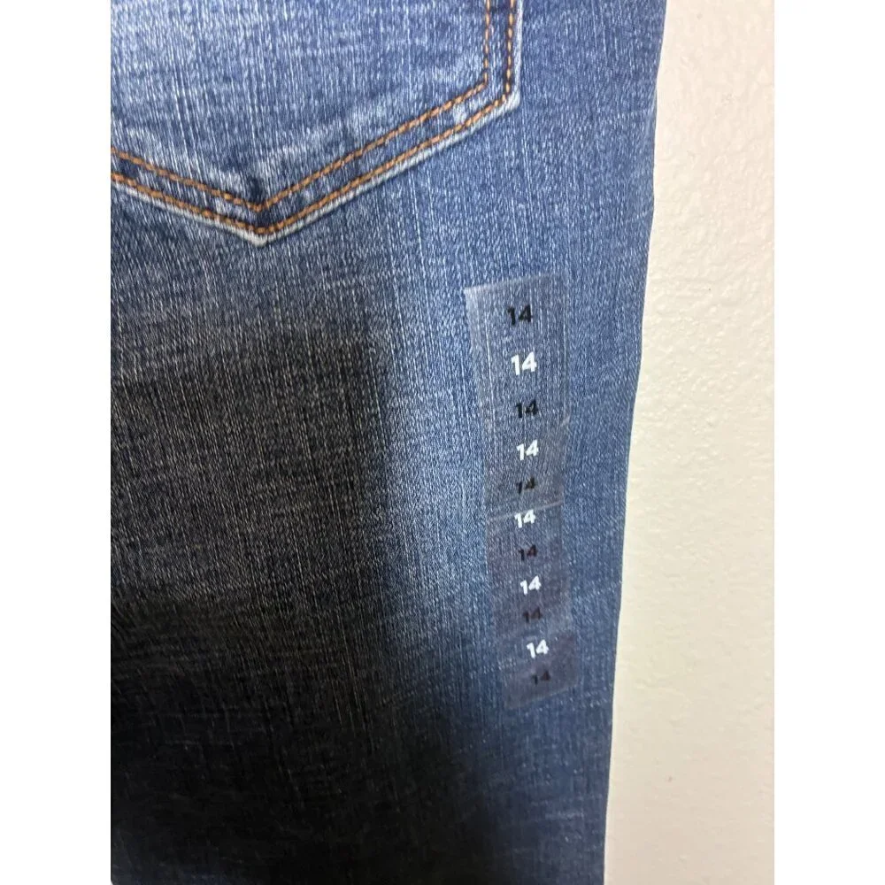 NWT RSQ Denim Blue Jeans Super Skinny Dark Wash Unisex Youth Size 14